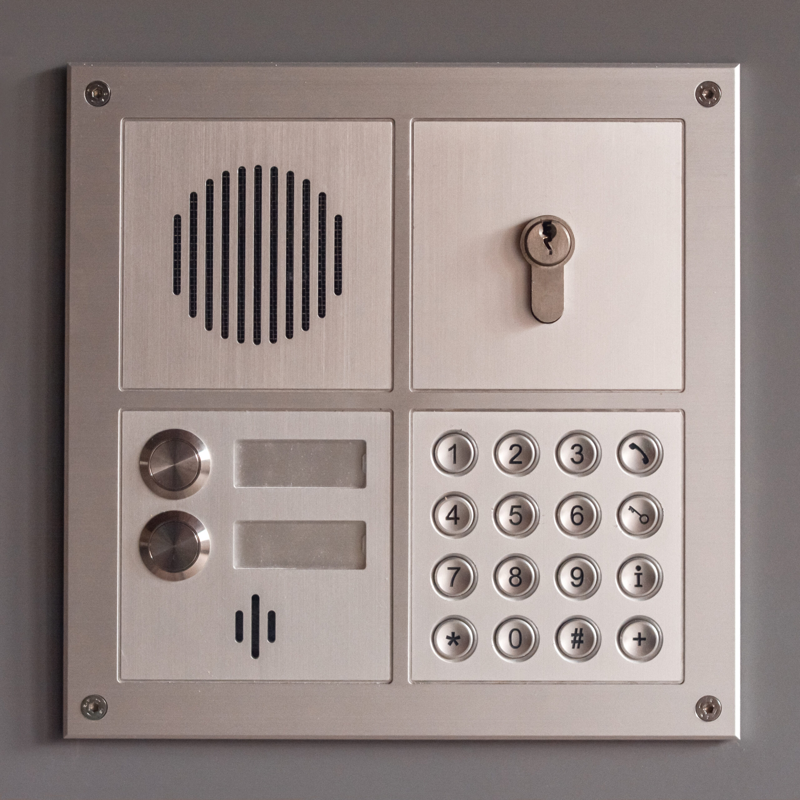 secure intercom building access panel